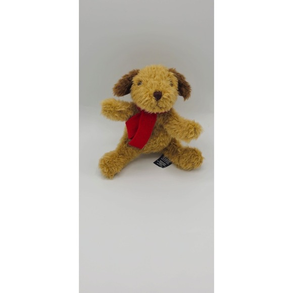 Old Navy Other - 6" 04/05 Old Navy BROWN PLUSH Puppy Dog w/ Red Scarf 2